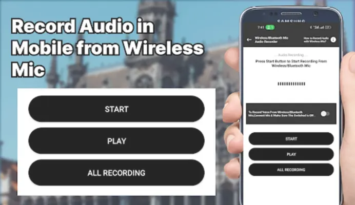 Wireless Mic Video Recording android App screenshot 0