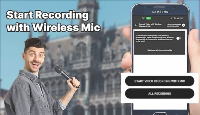 Wireless Mic Video Recording android App screenshot 8